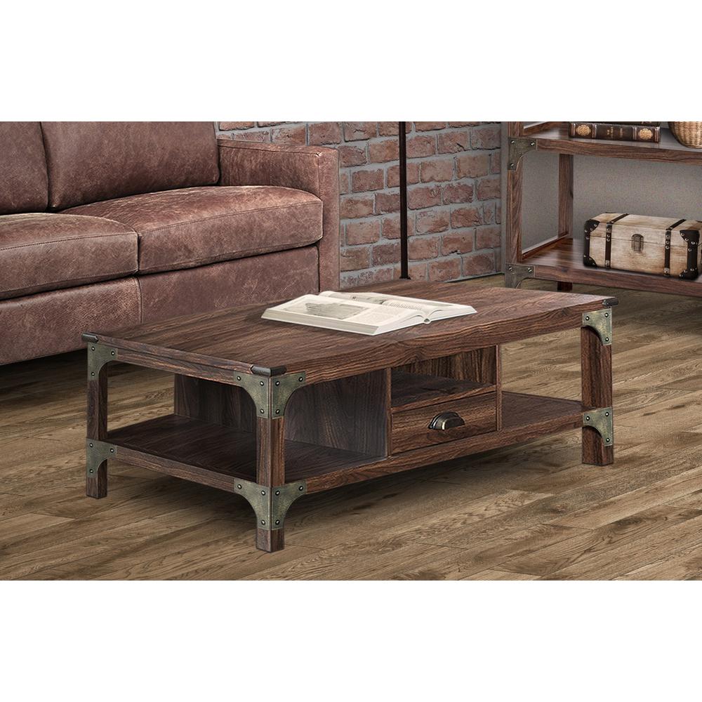 Logan Walnut Coffee Table Lg8005ctwn The Home Depot Logan Walnut Coffee Table Lg8005ctwn