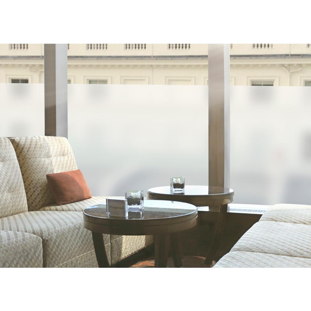 48/" x 60/" Frosted Glass Film Static Cling Office Bathroom Window Tint 4ft x 5ft