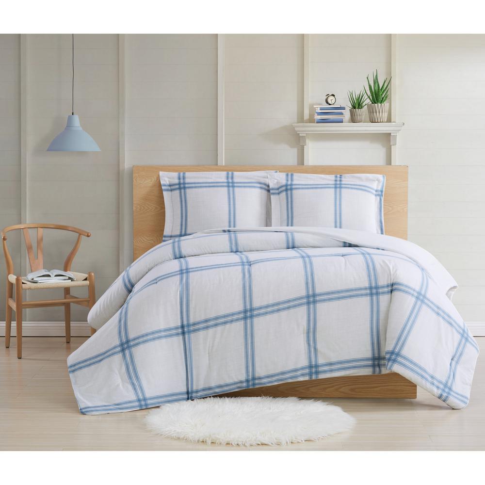 Cottage Classics Farmhouse Plaid 2 Piece Twin Xl Comforter Set