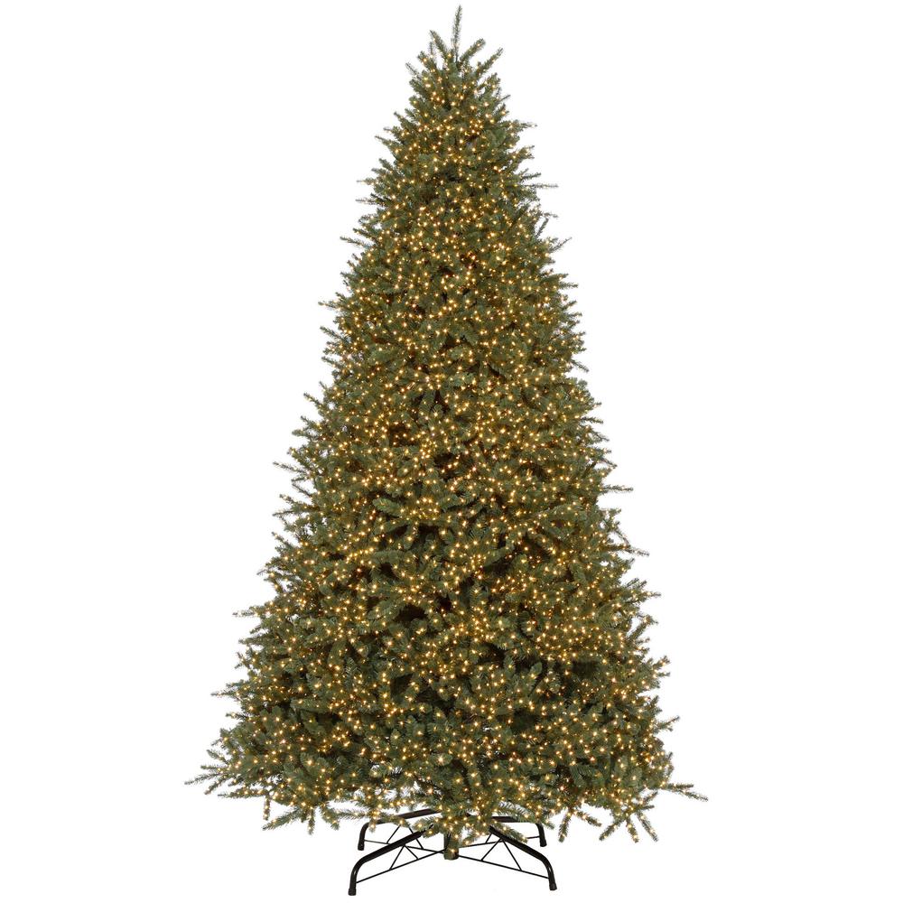 Home Accents Holiday 9 Ft Pre Lit Led Cavalier Fir Color Changing 8 Function Artificial Christmas Tree With 10000 Micro Dot Lights