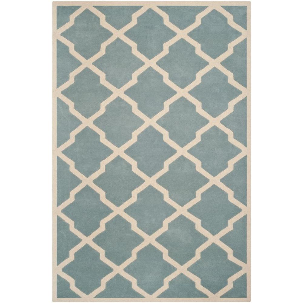 Safavieh Ham Blue Ivory 10 Ft X 14 Area Rug Cht735b Safavieh Ham Blue Ivory 10 Ft X 14 Area Rug