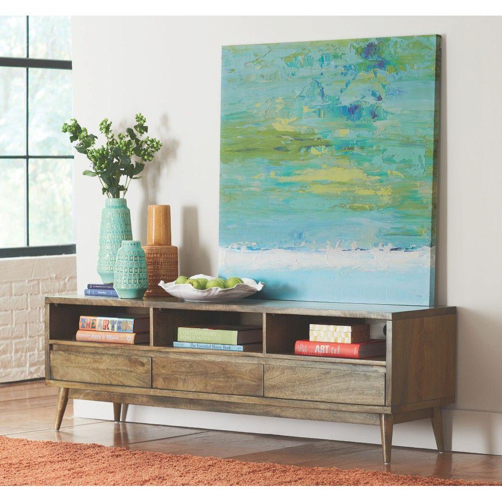 Home Decorators Collection Conrad Antique Natural Entertainment Center7762000950 The Home Depot