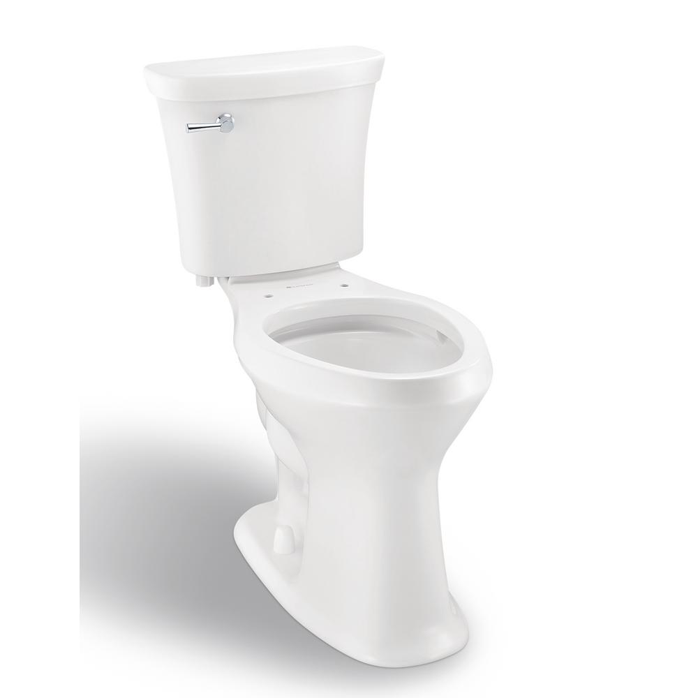 Glacier Bay SuperClean 2piece 1.28 GPF Single Flush Elongated Toilet