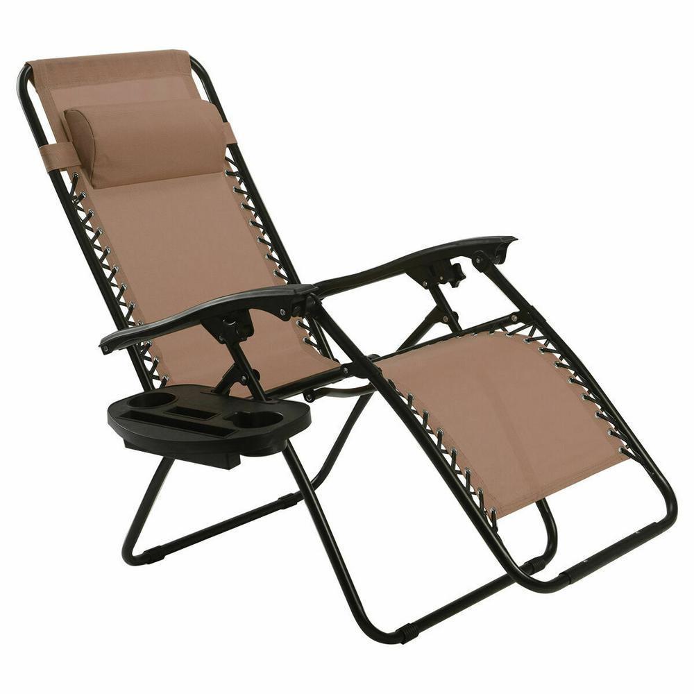 Armchair Brown Chair With Footrest Outdoor Lounge Chairs Patio Chairs The Home Depot