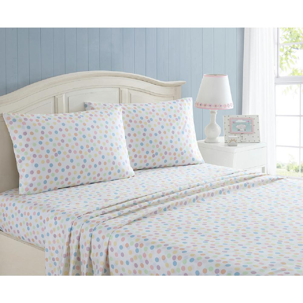 Kute Kids 4 Piece Fun Colorful Geometric Queen Sheet Set M628443