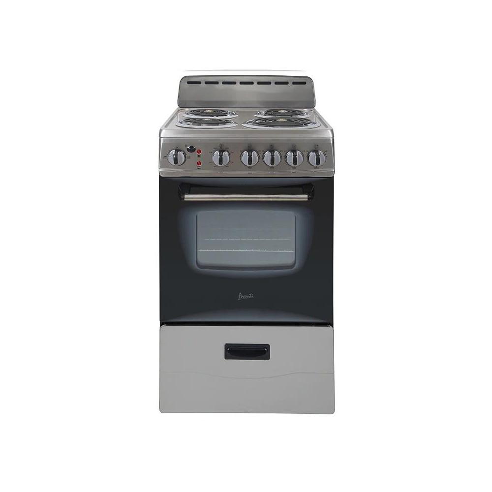 Avanti 20 in. 2.1 cu. ft. Single Oven Electric Range in Stainless Steel