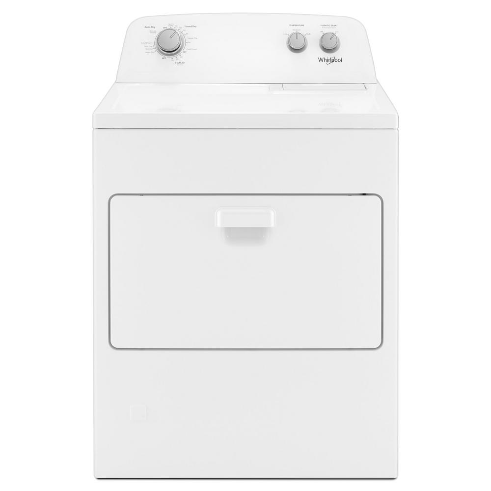 Whirlpool 7 0 Cu Ft 120 Volt White Gas Dryer With Autodry Drying