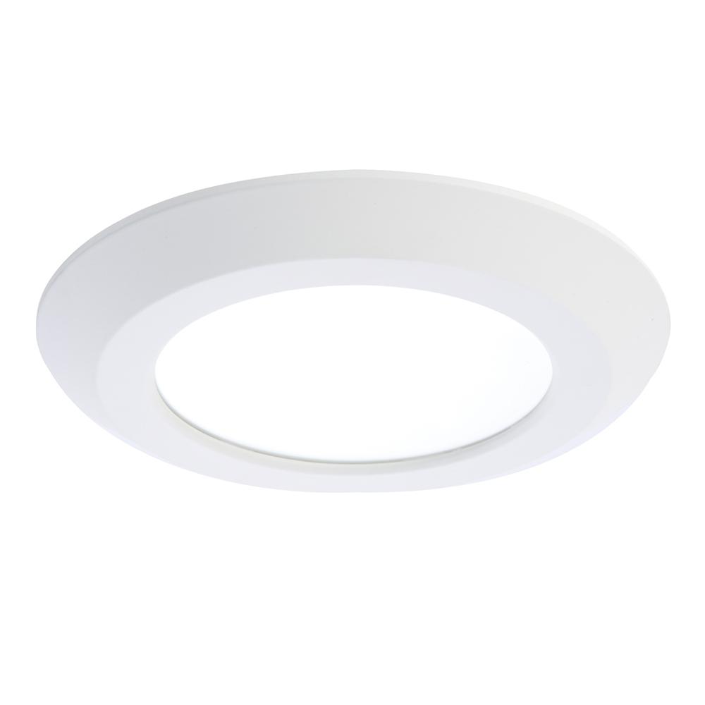 Halo SLDSL6 Series 6 in. 2700K-5000K Selectable CCT Surface Integrated LED Downlight Recessed Light with White Round Trim