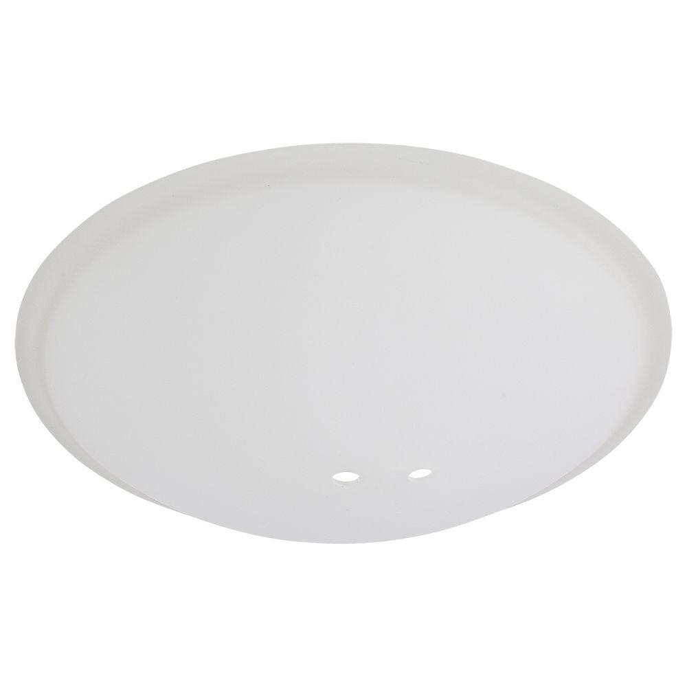 Andross 48 in. Brushed Nickel Ceiling Fan Replacement Frosted White Glass BowlG14909 The Home