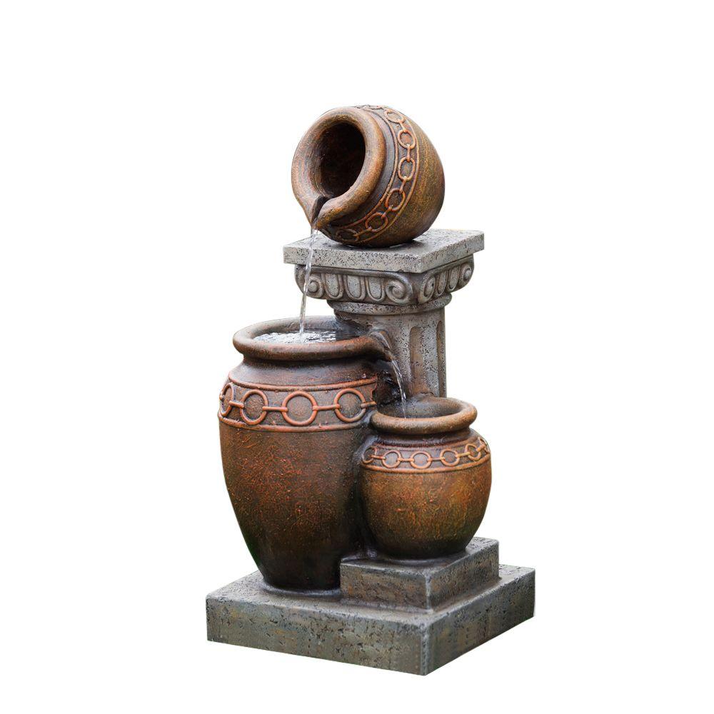 Jeco Classic 3Pot and Column Water FountainFCL084 The Home Depot