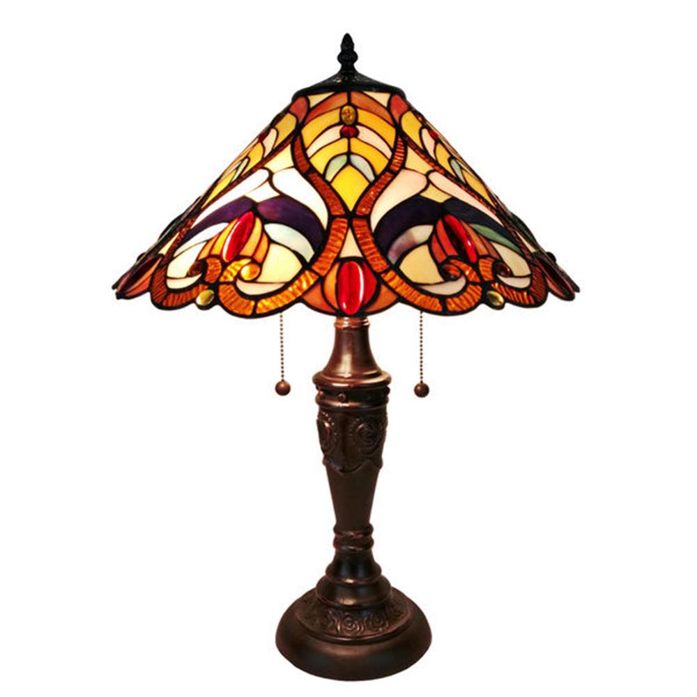 Amora Lighting 24 In Tiffany Style Victorian Finish Table Lamp Amora Lighting 24 In Tiffany Style Victorian Finish Table Lamp