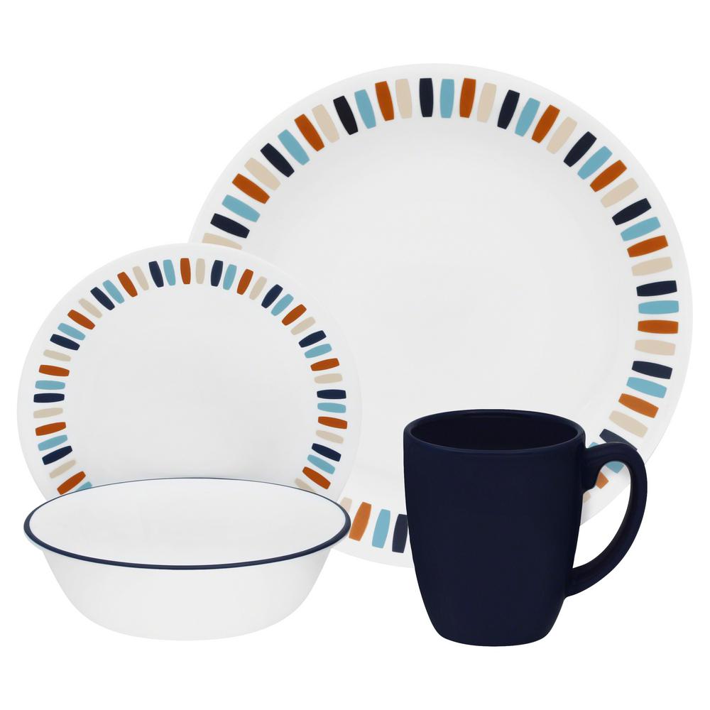 Corelle Classic 16Piece Payden Dinnerware Set 1127445 The Home Depot