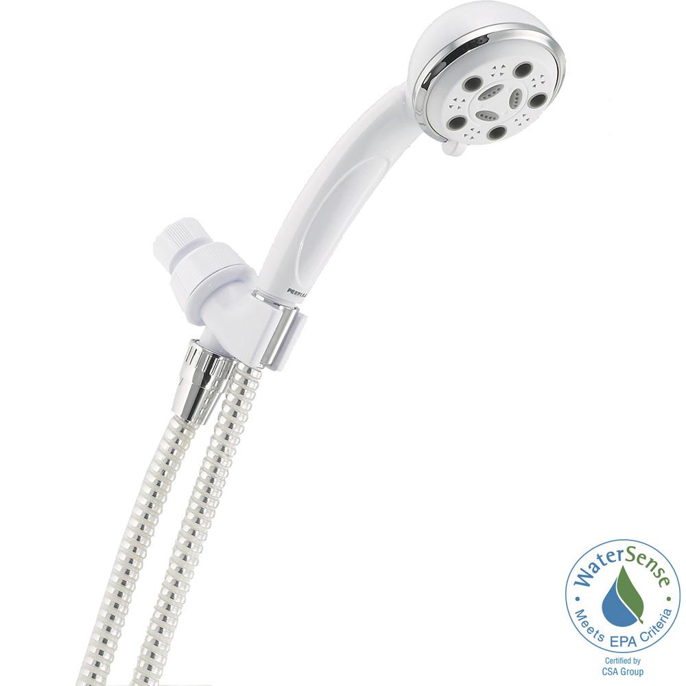 Peerless 3Spray Hand Shower in White/Chrome76306WC The Home Depot