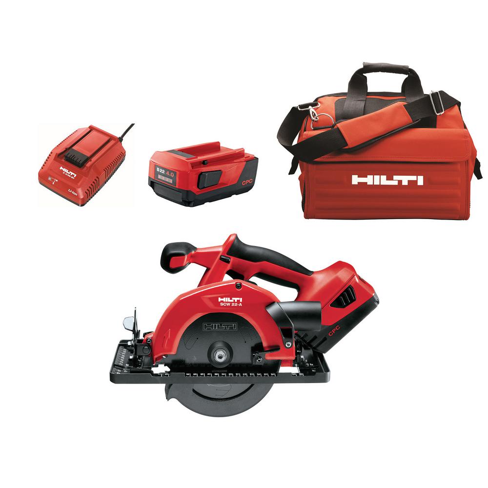 Hilti SCW 22Volt LithiumIon Cordless Circular Saw3482502 The Home