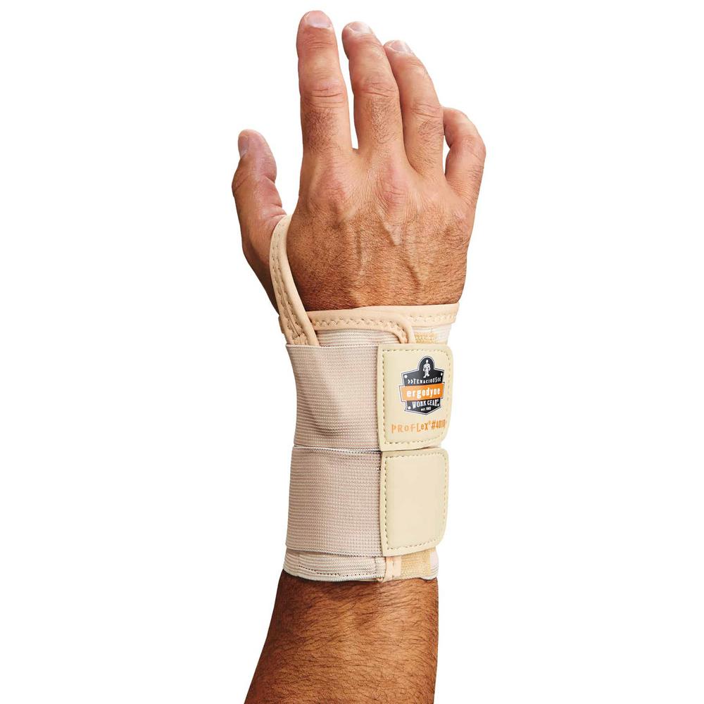 Ergodyne ProFlex Medium Right Tan Double Strap Wrist Support4010 The