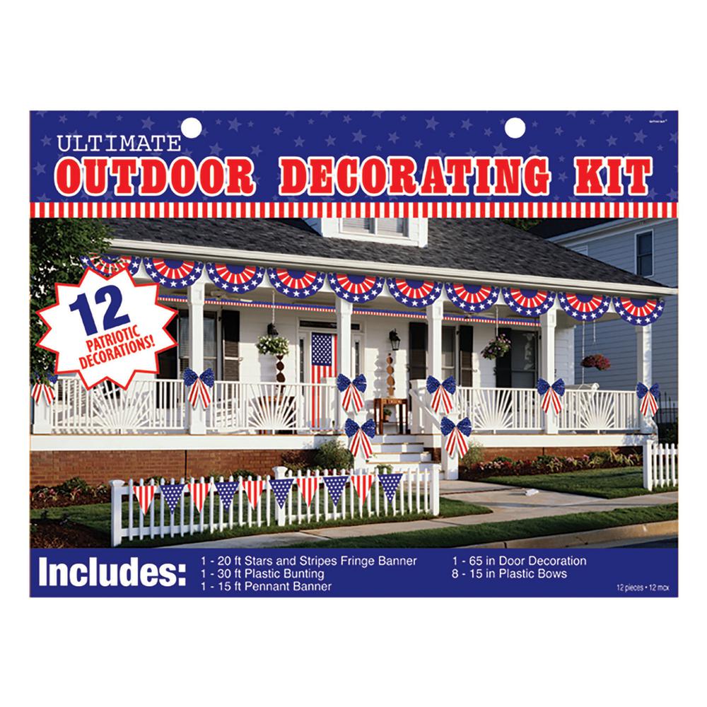 Amscan 24 In X 48 In Polyester Patriotic Bunting 2 Pack 240058