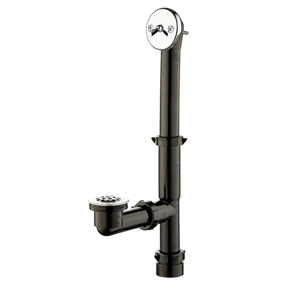 Everbilt Trip Lever 1 2 In Black Poly Pipe Bath Waste And Everbilt Trip Lever 1 2 In Black