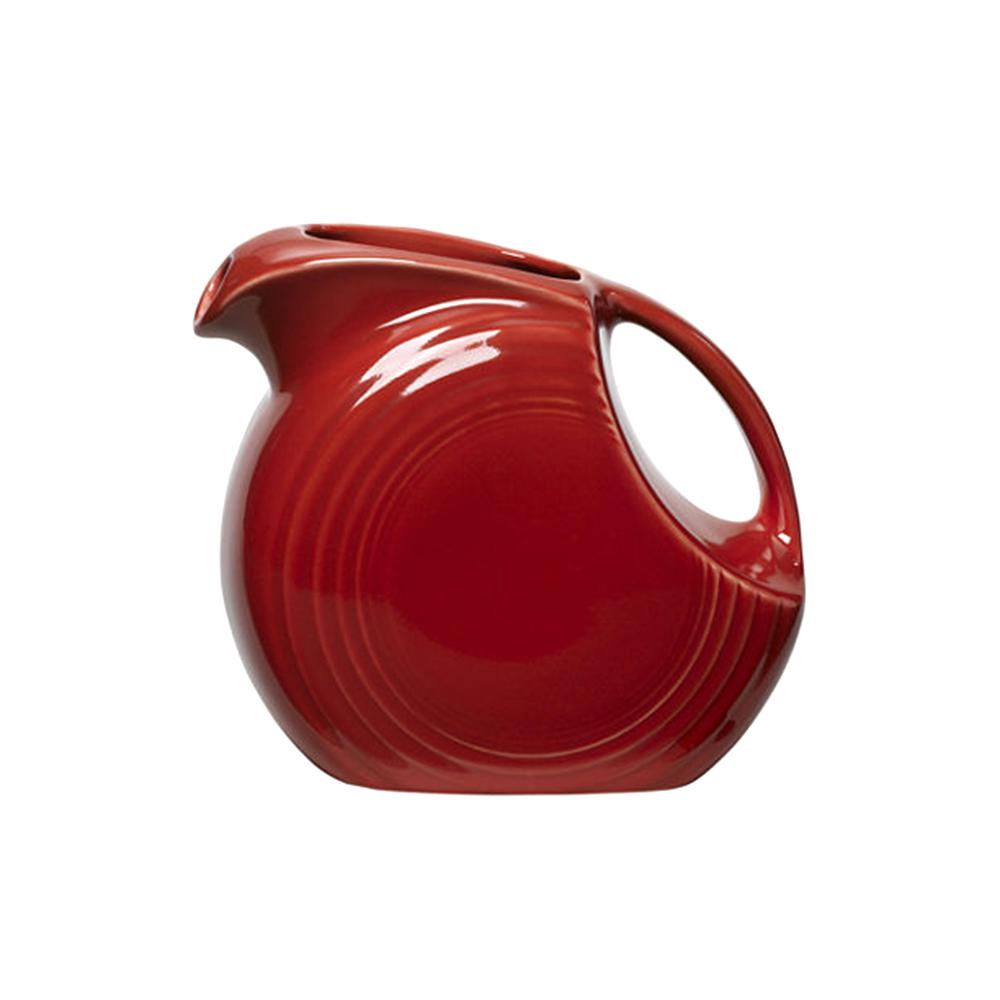 Fiesta 67.25 oz. Scarlet Ceramic Large Pitcher Disk484326U The Home