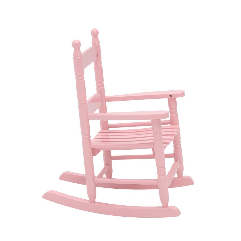 pink childrens rocking chair