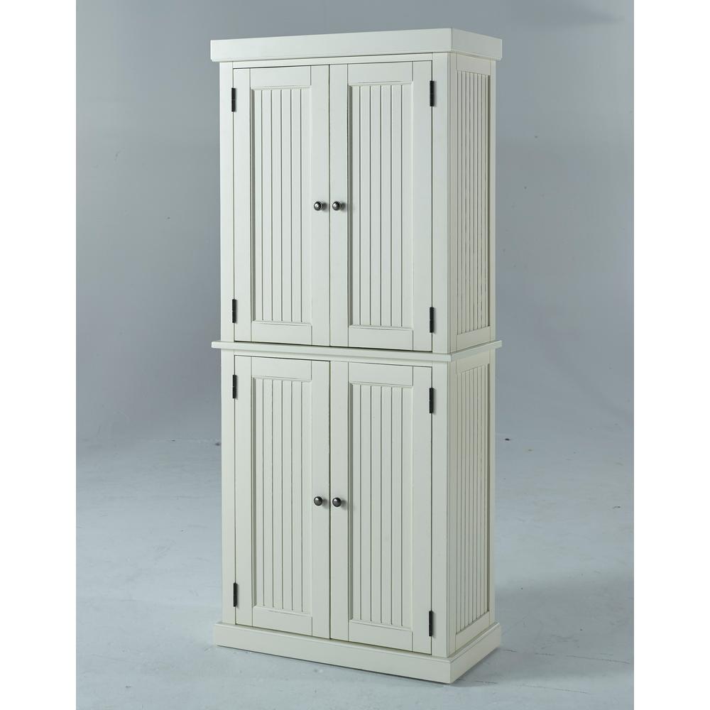 Homestyles Nantucket Distressed White Food Pantry 5022 65 The