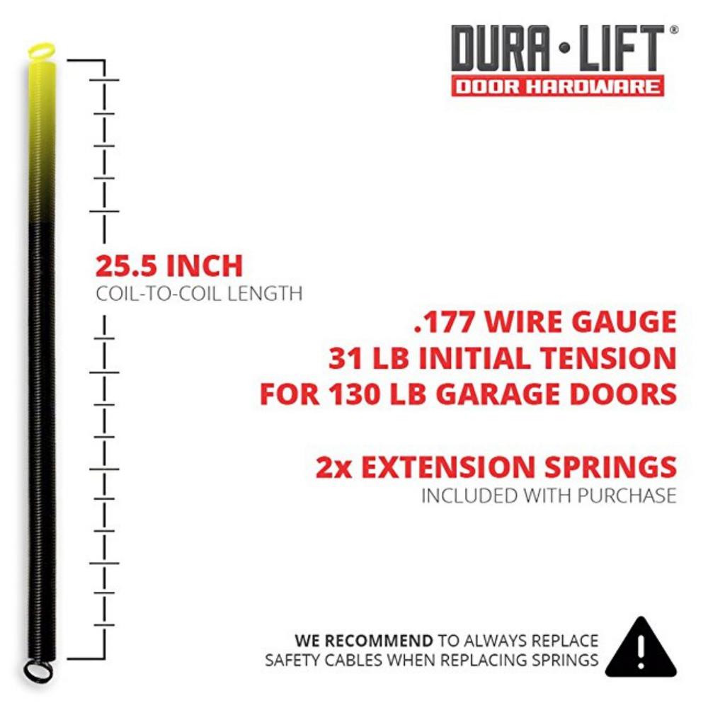 Garage Doors Openers Parts 130 Lb Dura Lift Heavy Duty