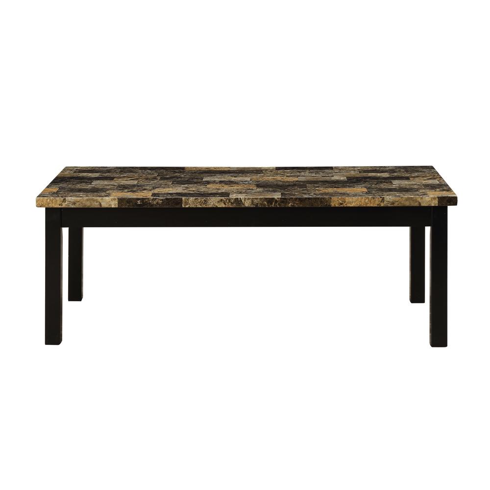 Acme Furniture Finely Ii Faux Marble And Black 3 Piece Acme Furniture Finely Ii Faux Marble And Black 3 Piece