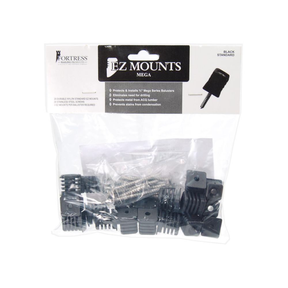 Fortress Railing Products Plastic Level Square Baluster Connector640053 The Home Depot