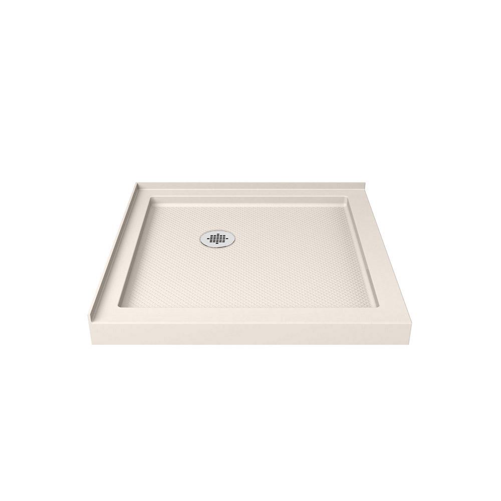 Threshold Shower Base in White SlimLine 32 in Double Stain Resistant x 32 in