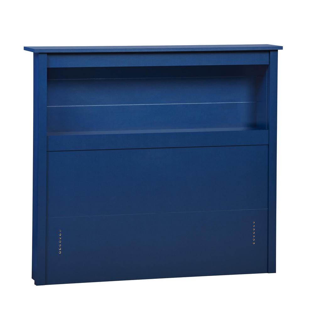 Ameriwood Morgan Blue Twin Sized Storage Headboard Hd79670 The Ameriwood Morgan Blue Twin Sized Storage Headboard