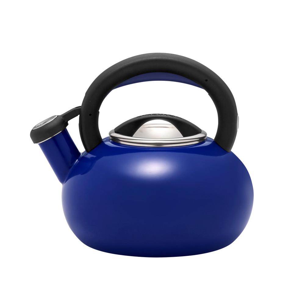 Circulon 1 5 Qt 6 Cups Royal Blue Sunrise Teakettle 46839 The Circulon 1 5 Qt 6 Cups Royal Blue Sunrise Teakettle