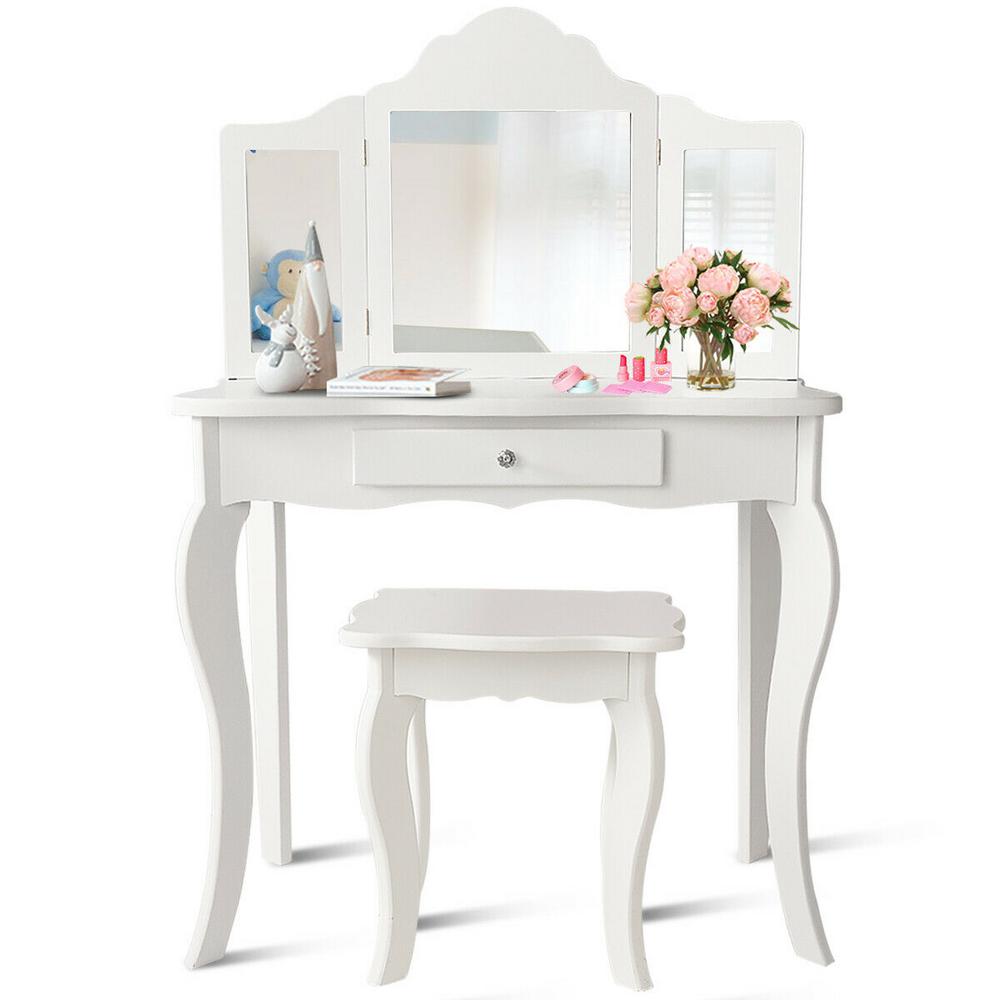 Vanity Set Makeup Vanity Desk Dressing Table With Mirror Girls In