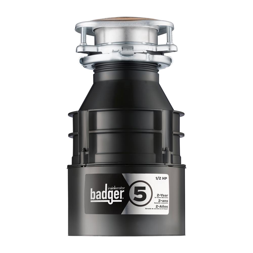 Insinkerator 1 2 Hp Badger 5 Continuous Feed Garbage Disposal