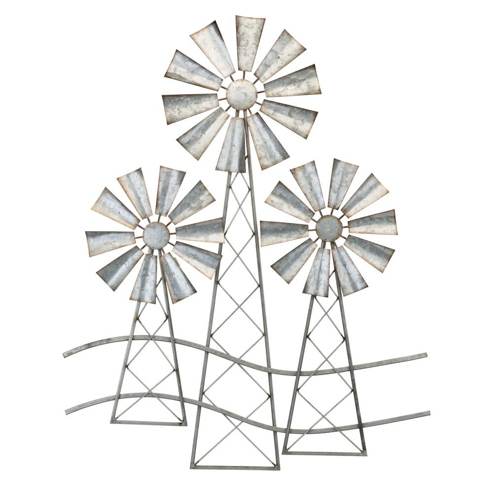 Regal Art & Gift 3 Windmills Wall Decor-12065 - The Home Depot