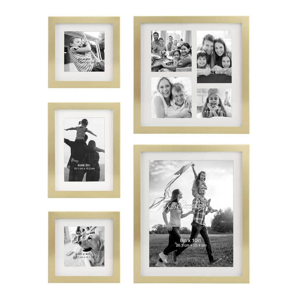 Stonebriar Collection Decorative Stamped Gold Picture Frame Set Decorative Stamped Gold Picture Frame Set Of 5
