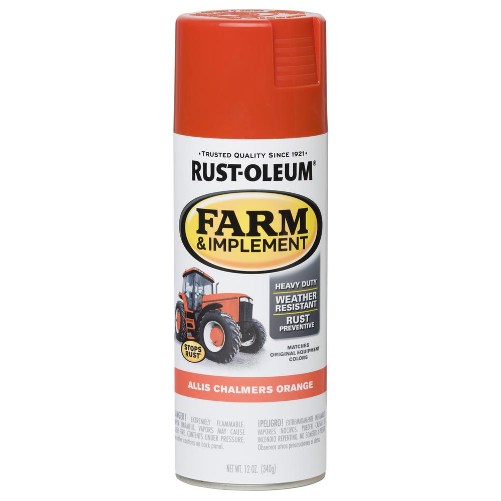 Rust-oleum Specialty 12 Oz. Farm Equipment Allis Chalmers Orange Gloss 