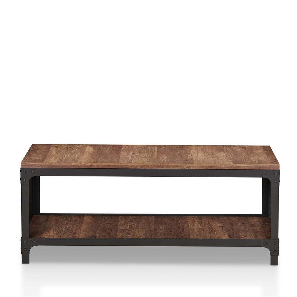 19 In H X 47 W 6 Pair Anselme Reclaimed Oak Open Shelf Shoe Storage Bench