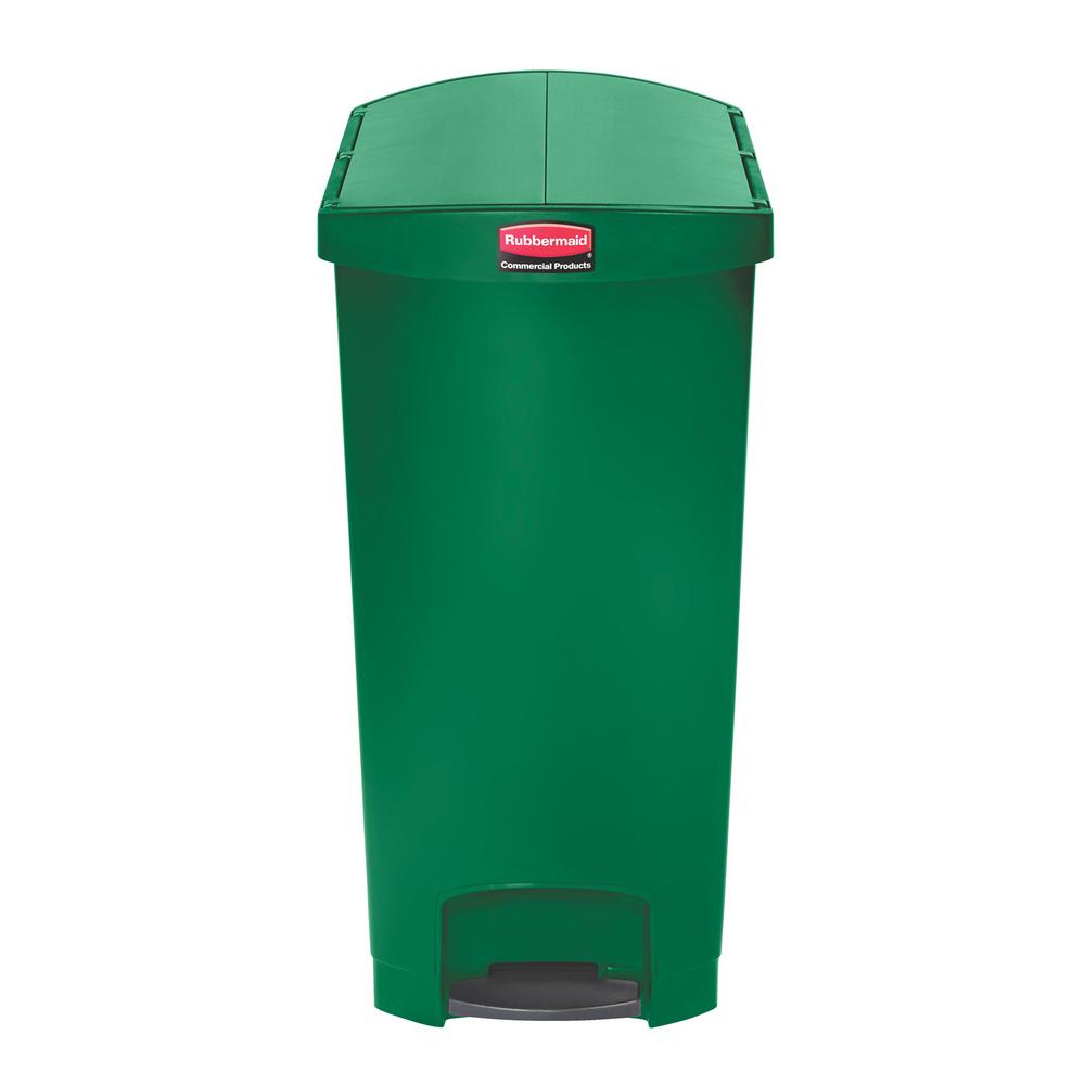 Rubbermaid Commercial Products Slim Jim Step-On 24 Gal. Green Plastic End Step... by Rubbermaid Commercial Products