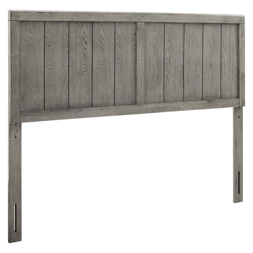 MODWAY Robbie in Gray Full Wood HeadboardMOD6217GRY The Home Depot