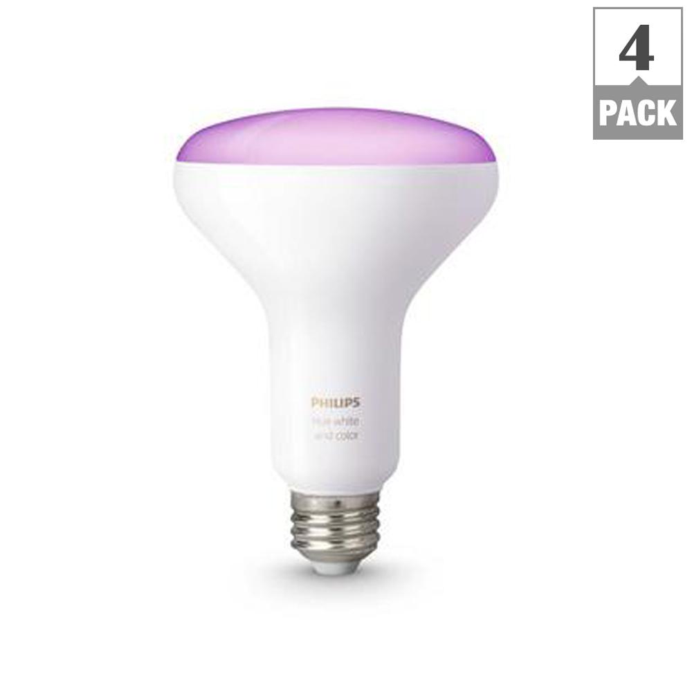 Philips Hue White And Color Ambiance BR30 LED 65W Equivalent Dimmable ...