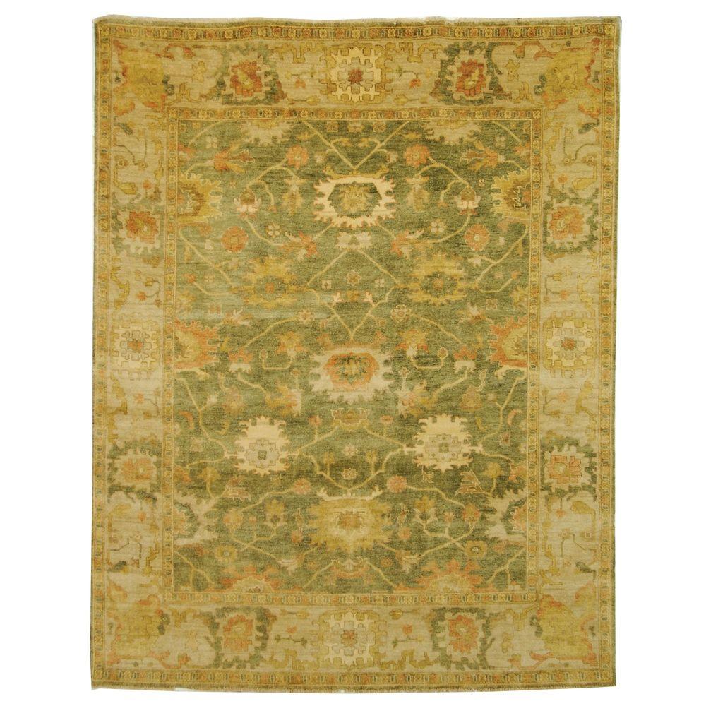 Safavieh Oushak Green/Beige 8 ft. x 10 ft. Area RugOSH115B8 The