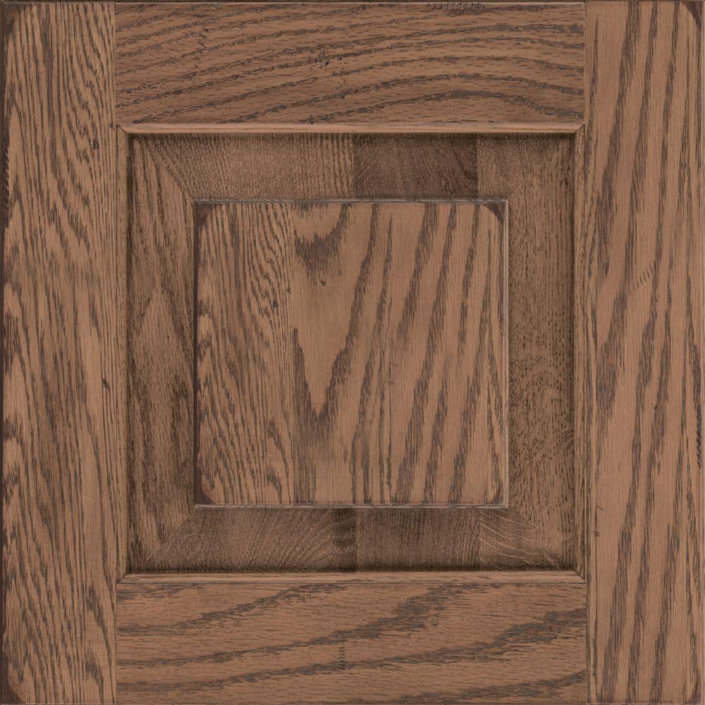 KraftMaid 15x15 in. Cabinet Door Sample in Dillon Oak in ...