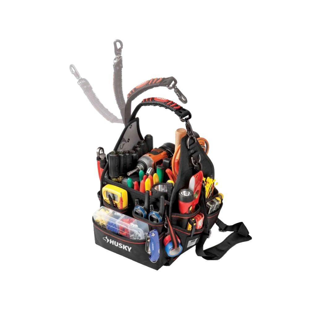 Husky 10 in. Electrician Bag with Driver Wall88593N11 The Home Depot