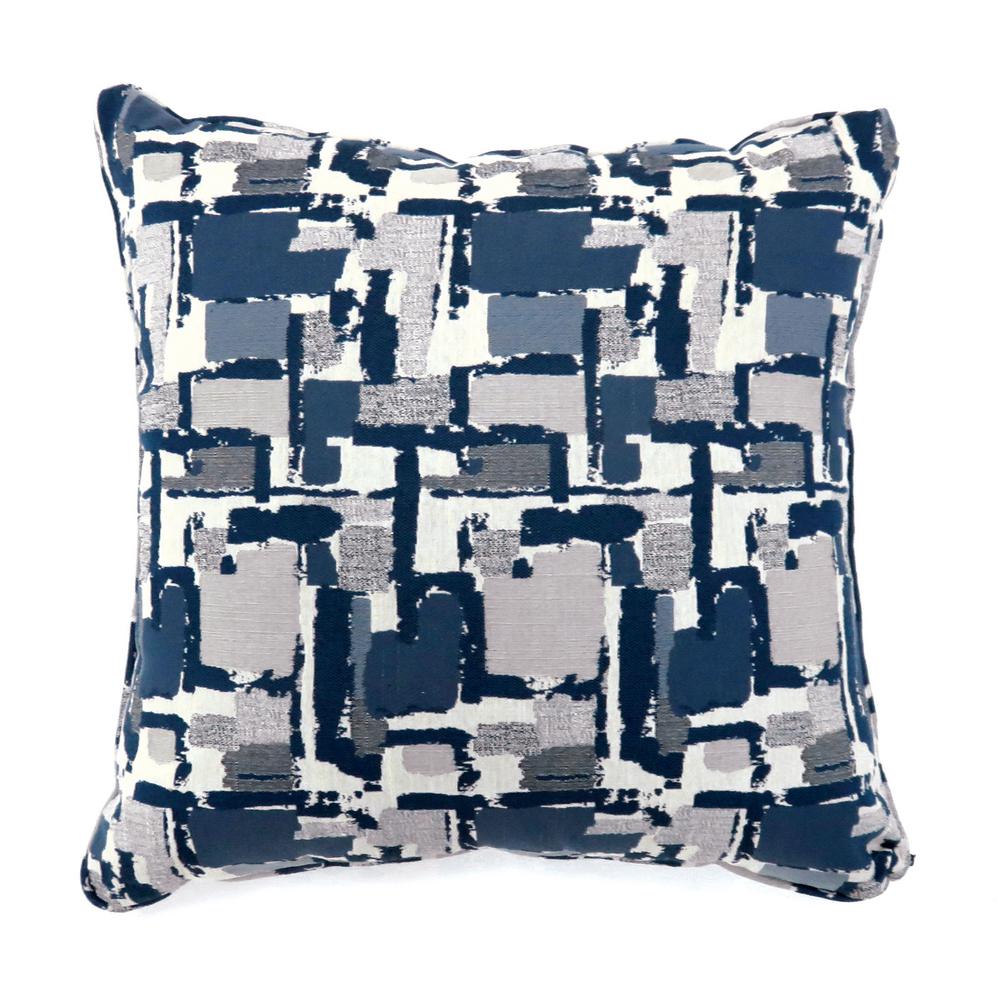 Concrit Blue Geometric Polyester 22 In X Throw Pillow Set Of 2 Concrit Blue Geometric Polyester 22 In X Throw Pillow Set Of 2