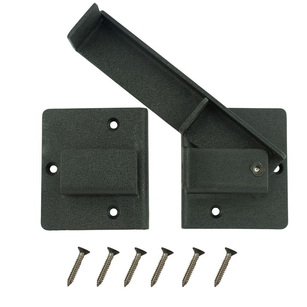 double sided lockable gate latch