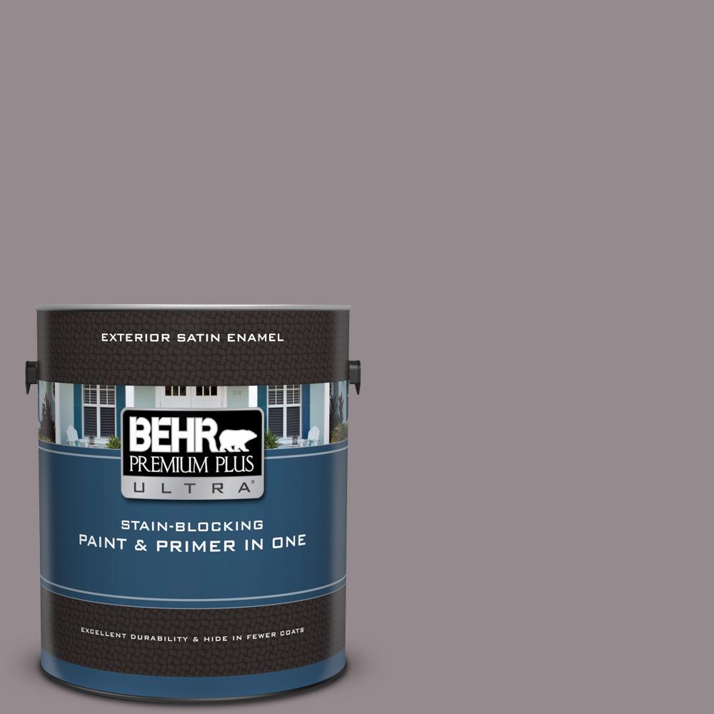 BEHR Premium Plus Ultra 1 gal. T1803 Graylac Satin BEHR Premium Plus Ultra 1 gal. T1803 Graylac Satin