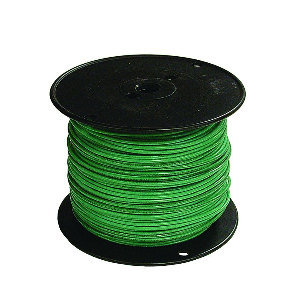 Southwire 500 ft. 16 Green Stranded CU TFFN Fixture Wire-27036301 - The