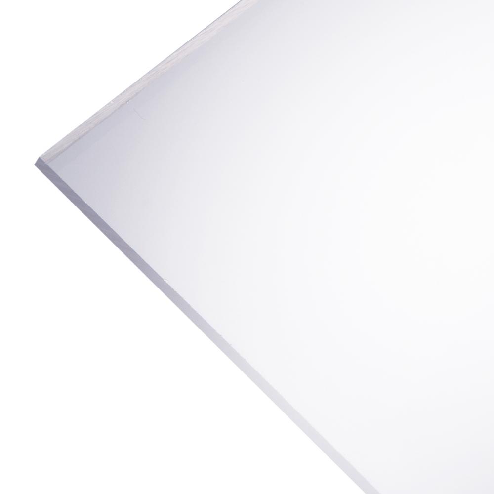 Optix 24 In X 36 In X 0 177 In Clear Acrylic Green Edge Sheet 25529102 The Home Depot