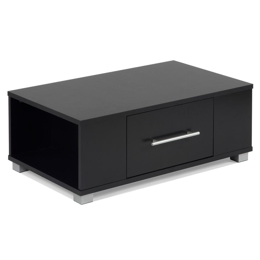 Black Acrylic Coffee Tables Accent The Home Depot Soo Black Coffee Table