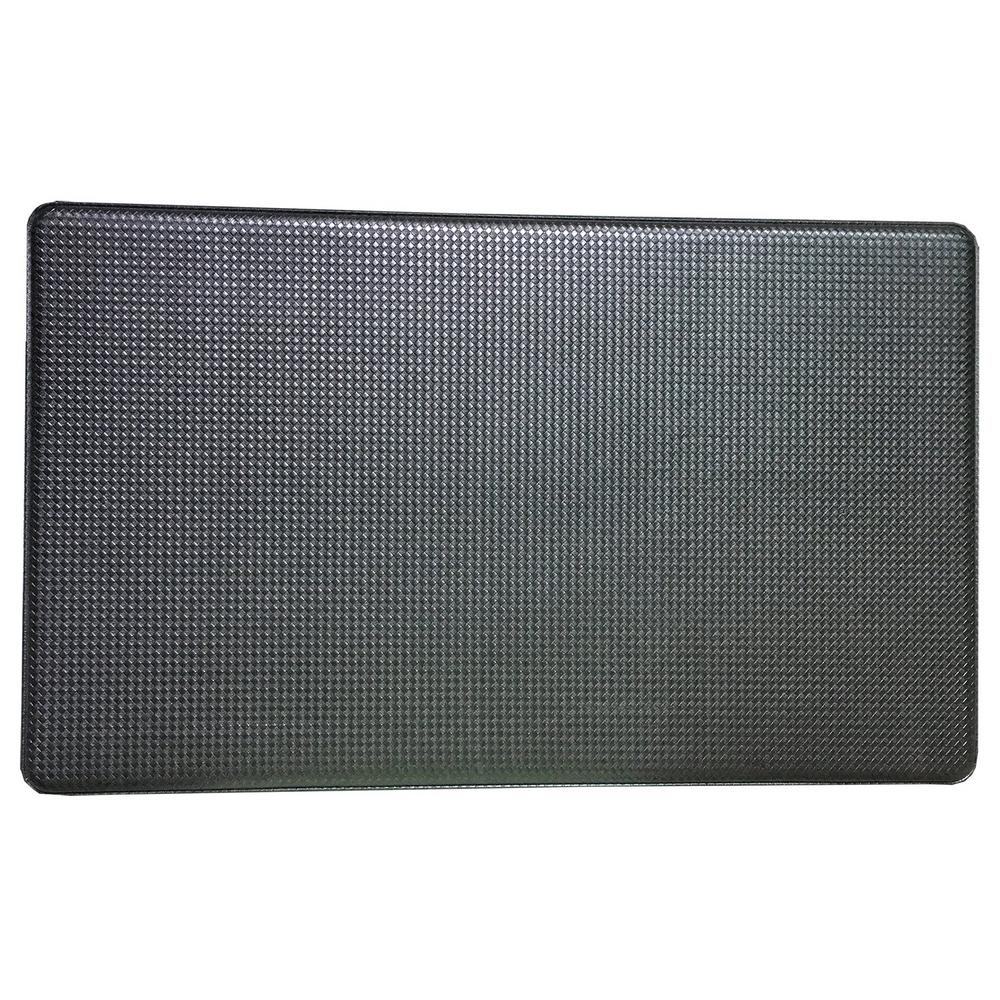 Art3d Premium Reversible Memory Foam Black 18 in x 30 in
