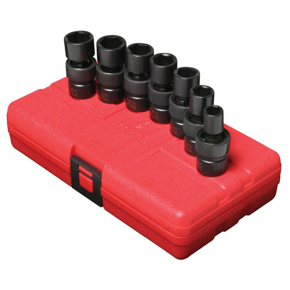 Sunex 3/8 in. Drive 7-Piece STD Impact Socket Set-SUN3655 - The Home Depot